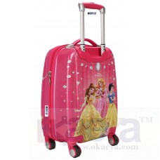 OkaeYa Pink With Print Hard Sided Children's Luggage